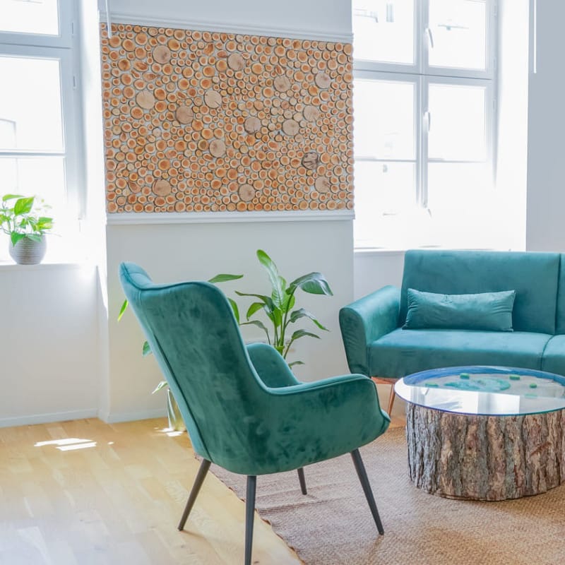 Praxisraum von Psychotherapeutin Elisabeth Hofer Psychotherapie Wien